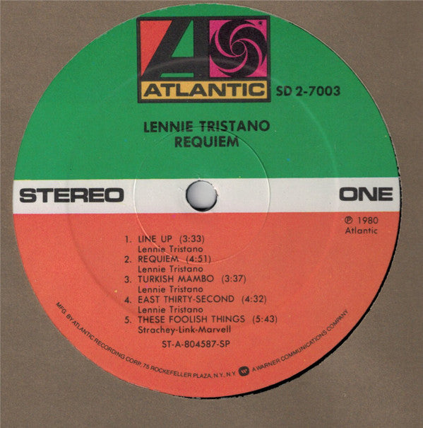 Lennie Tristano ~ Requiem (Vinyl) - Djungel & Jazz
