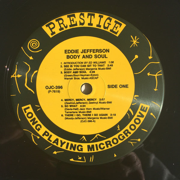 Eddie Jefferson ~ Body And Soul (Vinyl) - Djungel & Jazz
