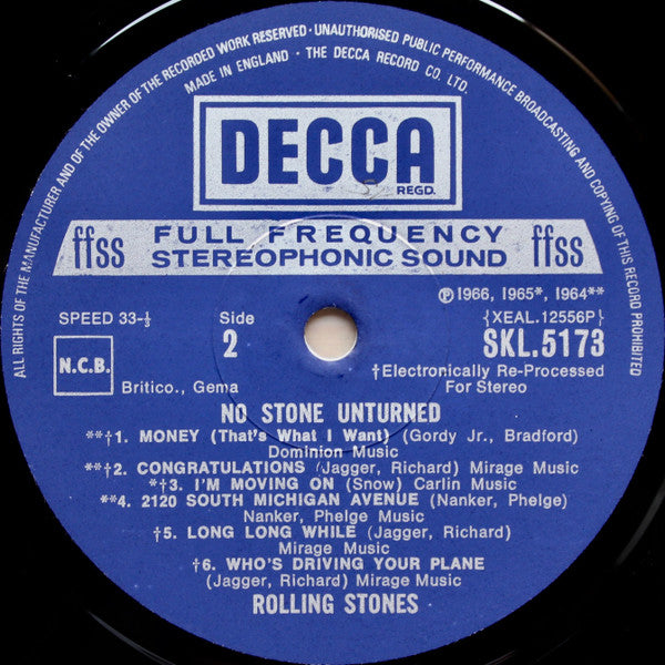 The Rolling Stones ~ No Stone Unturned (Vinyl) - Djungel & Jazz