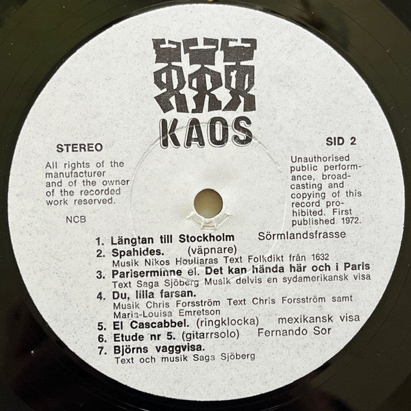 Various : Kaos (LP, RE)