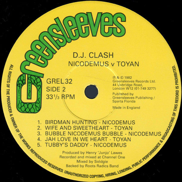 Nicodemus Vs. Toyan : DJ Clash (LP, Album, RE)