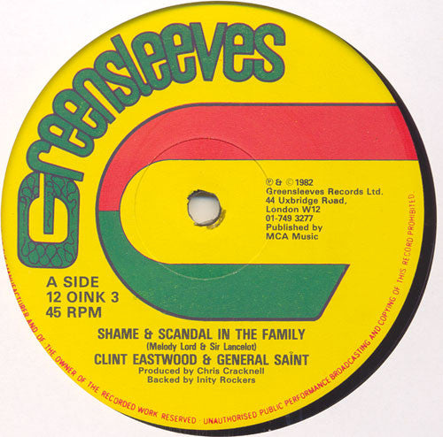 Clint Eastwood & General Saint ~ Shame & Scandal In The Family (Vinyl) - Djungel & Jazz
