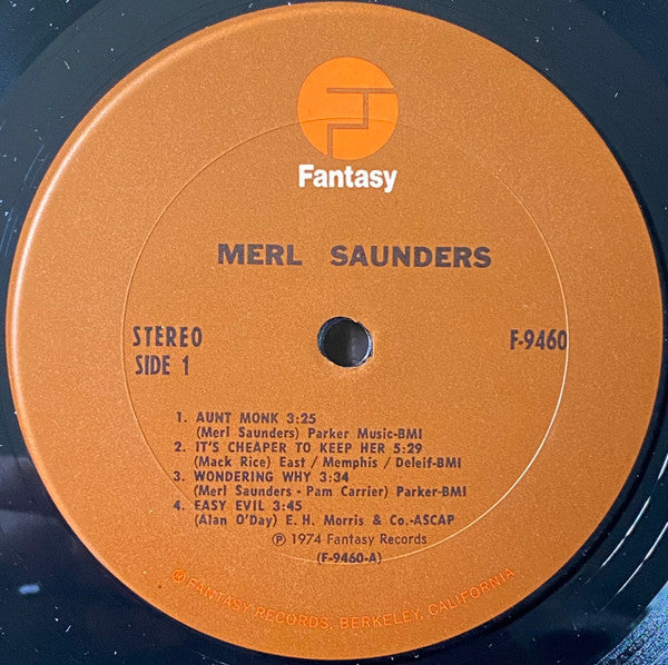 Merl Saunders : Merl Saunders (LP, Album, Pit)