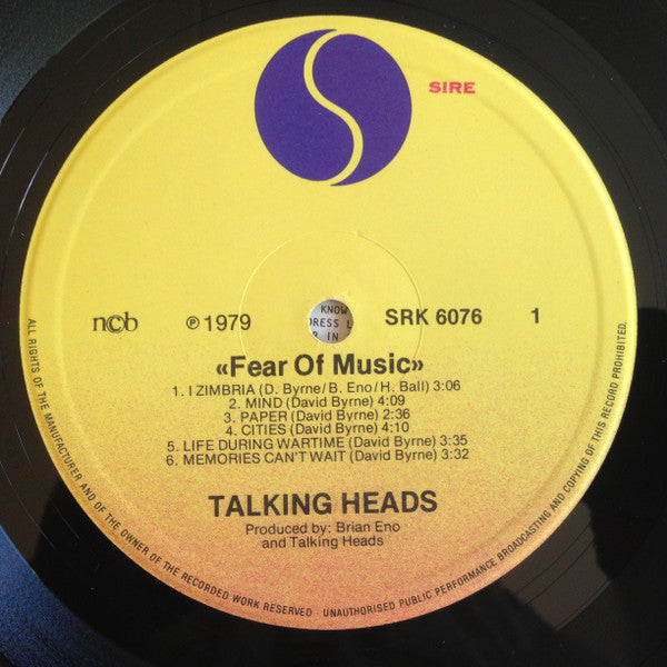 Talking Heads ~ Fear Of Music (Vinyl) - Djungel & Jazz
