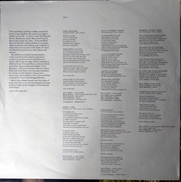 Steve Ashley ~ Stroll On (Vinyl) - Djungel & Jazz