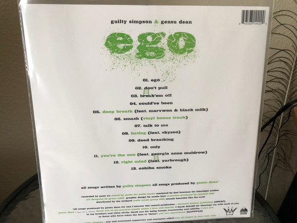 Guilty Simpson, Gensu Dean ~ EGO (Vinyl) - Djungel & Jazz
