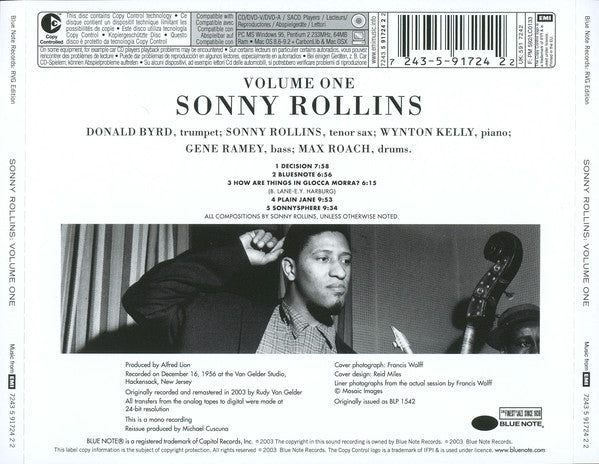 Sonny Rollins ~ Sonny Rollins Volume One (Vinyl) - Djungel & Jazz