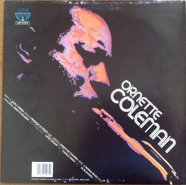Ornette Coleman : The Unprecedented Music Of Ornette Coleman (LP, Album, RE)