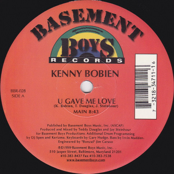 Kenny Bobien ~ U Gave Me Love (Vinyl) - Djungel & Jazz