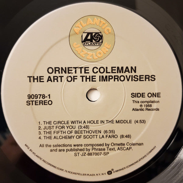 Ornette Coleman ~ The Art Of The Improvisers (Vinyl) - Djungel & Jazz