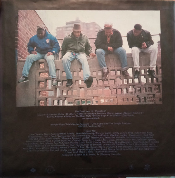 A Tribe Called Quest : People's Instinctive Travels And The Paths Of Rhythm (LP, Album)