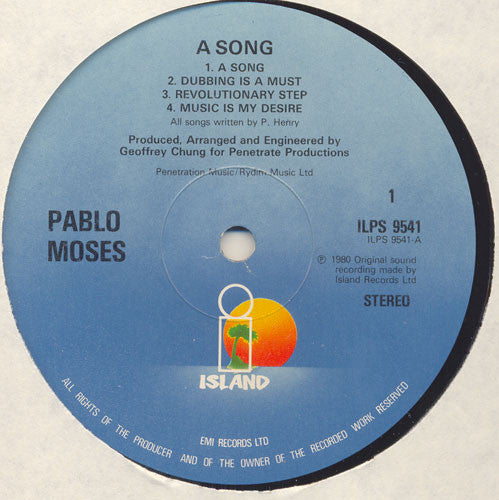 Pablo Moses : A Song (LP, Album)