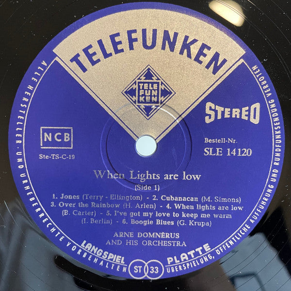 Arne Domnérus Orkester ~ When Lights Are Low (Vinyl) - Djungel & Jazz