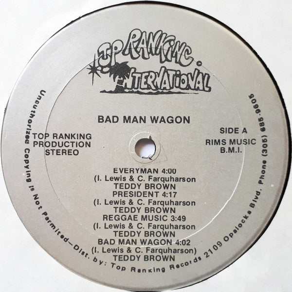 Teddy Brown : Bad Man Wagon (LP, Album)