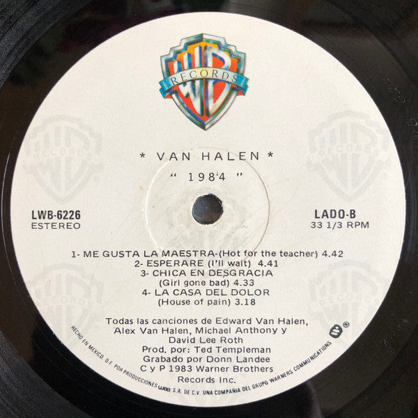 Van Halen : 1984 (LP, Album)