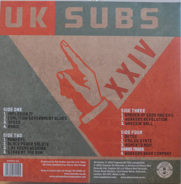 UK Subs ~ XXIV (Vinyl) - Djungel & Jazz