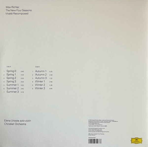 Max Richter, Vivaldi ~ The New Four Seasons Vivaldi Recomposed (Vinyl) - Djungel & Jazz