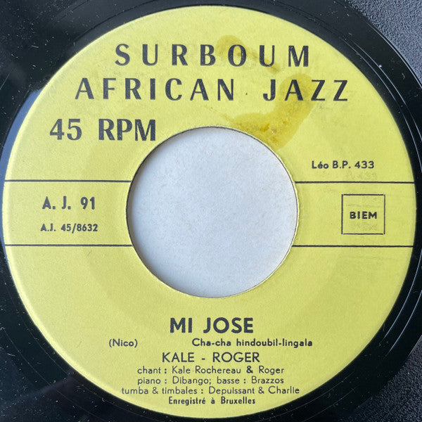Kale-Roger : Mwana Ndombe / Mi Jose (7")