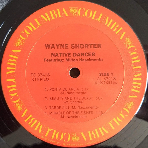 Wayne Shorter Featuring Milton Nascimento : Native Dancer (LP, Album, Pit)