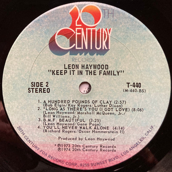 Leon Haywood ~ Keep It In The Family (Vinyl) - Djungel & Jazz