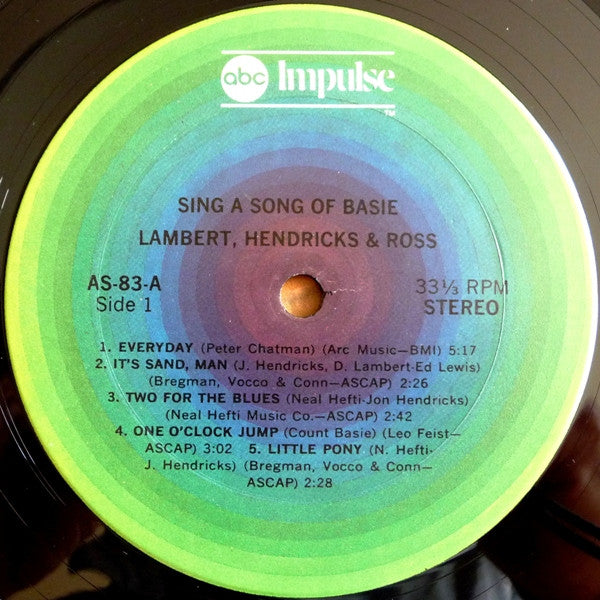 Lambert, Hendricks & Ross ~ Sing A Song Of Basie (Vinyl) - Djungel & Jazz