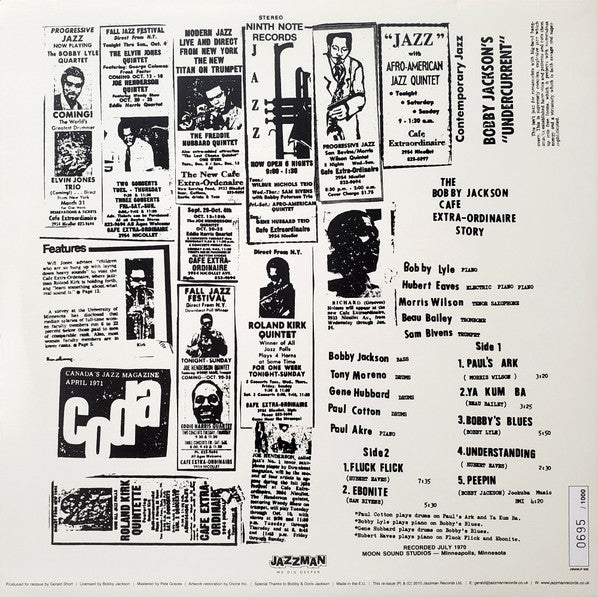 Bobby Jackson (12) : The Café Extra-Ordinaire Story (LP, Album, Ltd, Num, RE)