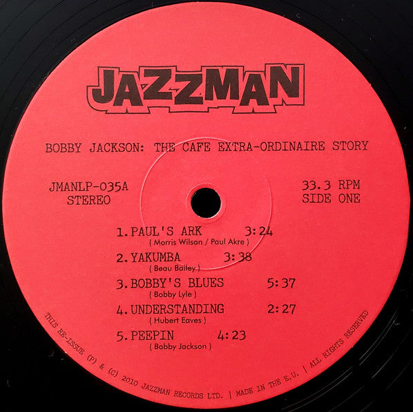 Bobby Jackson (12) : The Café Extra-Ordinaire Story (LP, Album, Ltd, Num, RE)