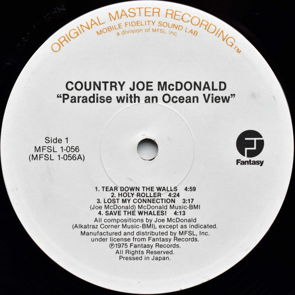Country Joe McDonald ~ Paradise With An Ocean View (Vinyl) - Djungel & Jazz