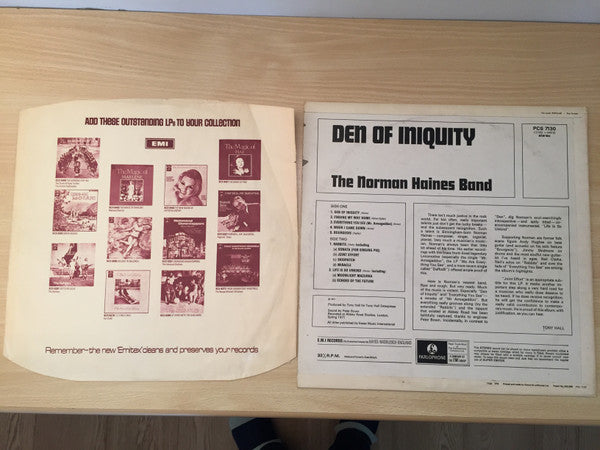 The Norman Haines Band : Den Of Iniquity (LP, Album)