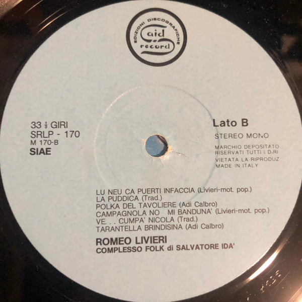Romeo Livieri, Complesso Salvatore Idà ~ Chitarra Vagabonda (Vinyl) - Djungel & Jazz