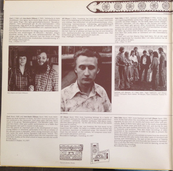 Various ~ Unga Spelmän Från Värmland (Vinyl) - Djungel & Jazz