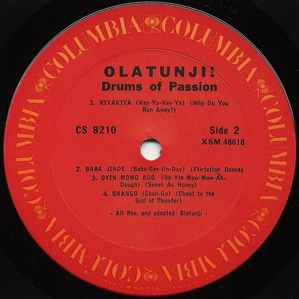 Babatunde Olatunji ~ Drums Of Passion (Vinyl) - Djungel & Jazz