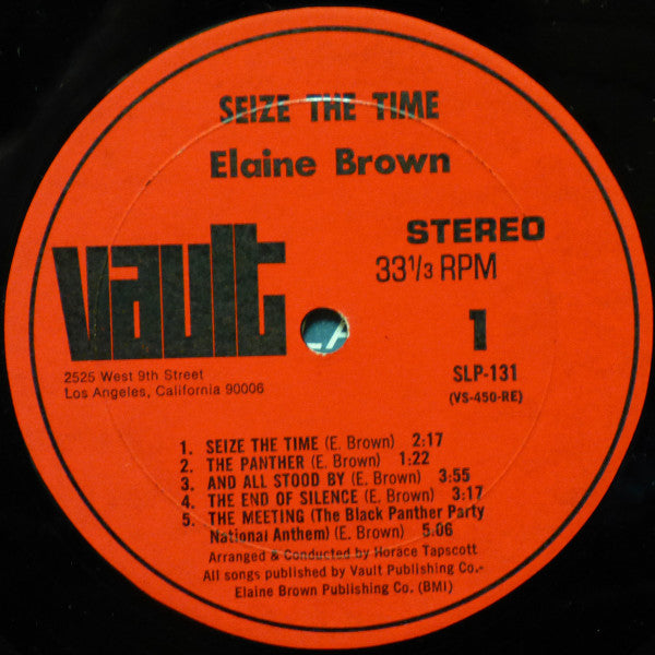 Elaine Brown ~ Seize The Time - Black Panther Party (Vinyl) - Djungel & Jazz