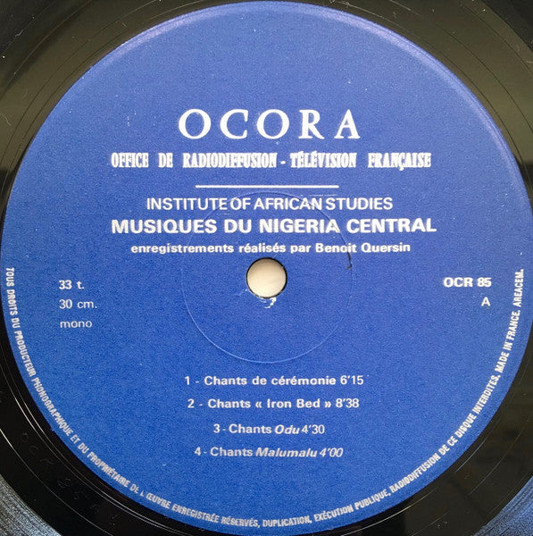 Various ~ Musiques Du Nigeria Central (Vinyl) - Djungel & Jazz