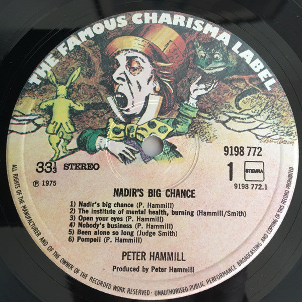 Peter Hammill ~ Nadir's Big Chance (Vinyl) - Djungel & Jazz