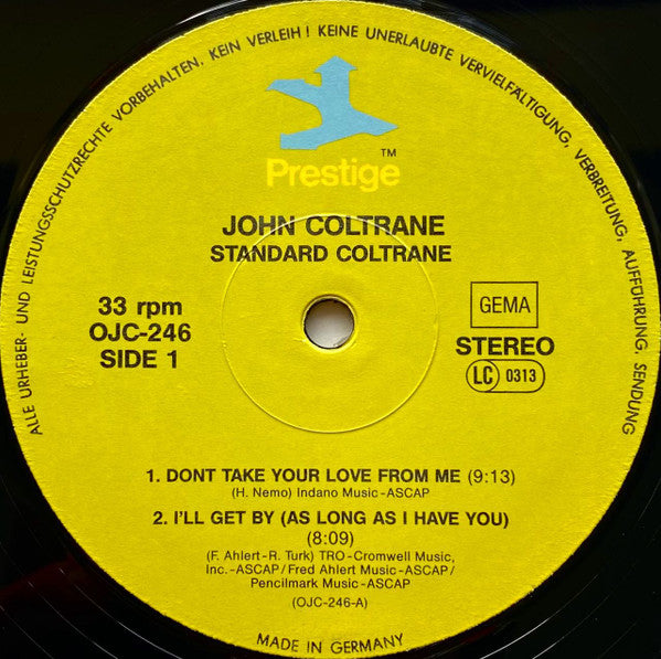 John Coltrane : Standard Coltrane (LP, Album, RE)