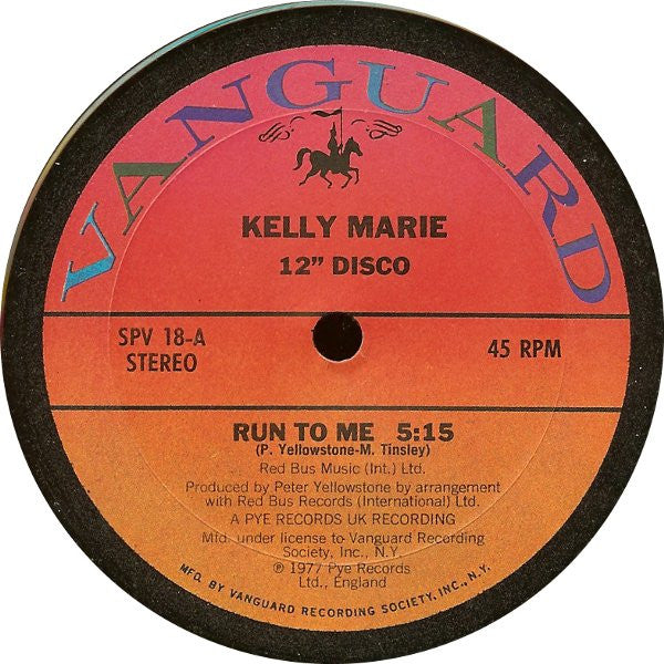 Kelly Marie ~ Run To Me (Vinyl) - Djungel & Jazz