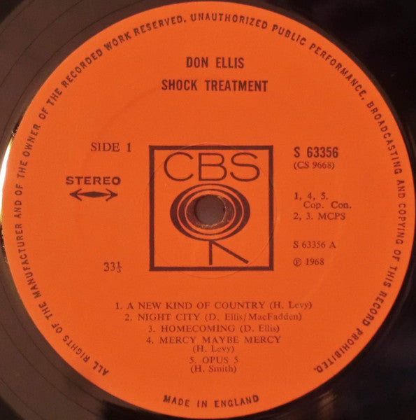 Don Ellis ~ Shock Treatment (Vinyl) - Djungel & Jazz