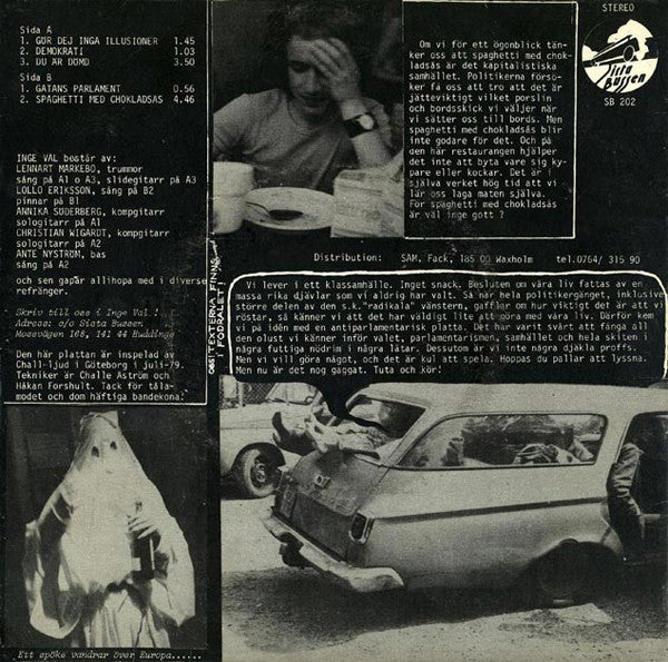 Inge Val ~ Anti Parlamentarisk Rebellrock (Vinyl) - Djungel & Jazz