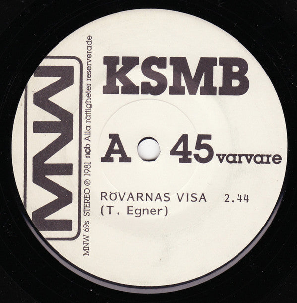 KSMB ~ Rövarnas Visa / Polsk Zchlager (Vinyl) - Djungel & Jazz