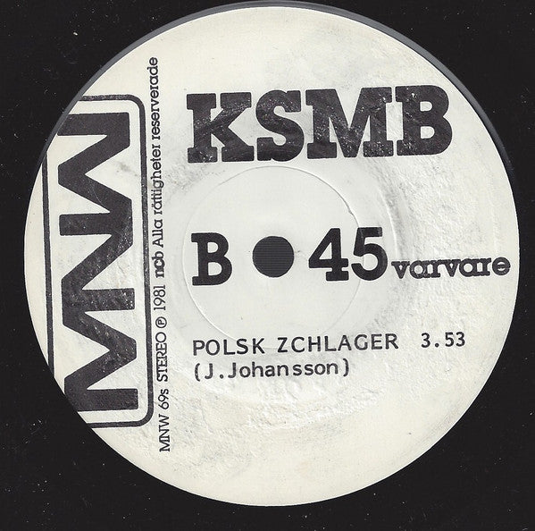 KSMB ~ Rövarnas Visa / Polsk Zchlager (Vinyl) - Djungel & Jazz