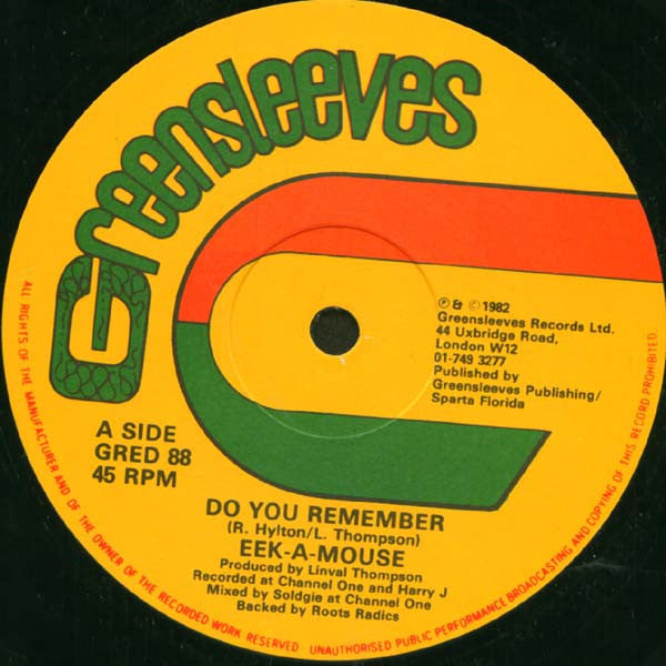 Eek-A-Mouse / Toyan ~ Do You Remember / Strictly The Dread (Vinyl) - Djungel & Jazz
