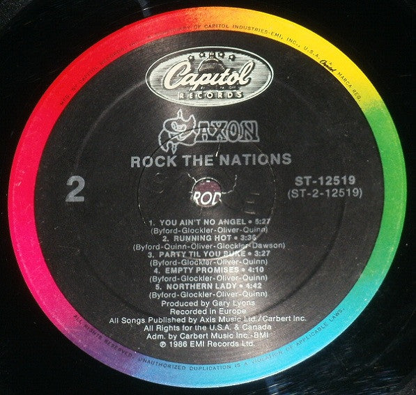 Saxon ~ Rock The Nations (Vinyl) - Djungel & Jazz