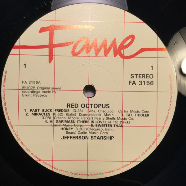 Jefferson Starship ~ Red Octopus (Vinyl) - Djungel & Jazz