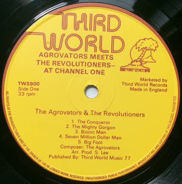The Aggrovators Meets The Revolutionaries : At Channel One Studios (Instrumental) (LP, Album, Bro)