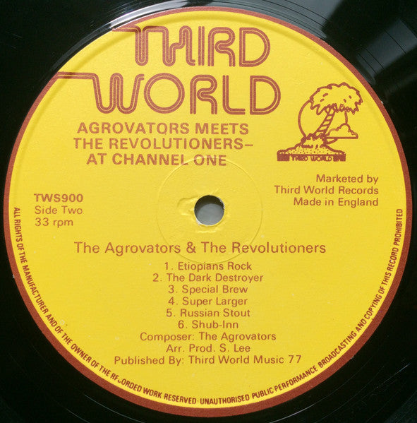 The Aggrovators Meets The Revolutionaries : At Channel One Studios (Instrumental) (LP, Album, Bro)