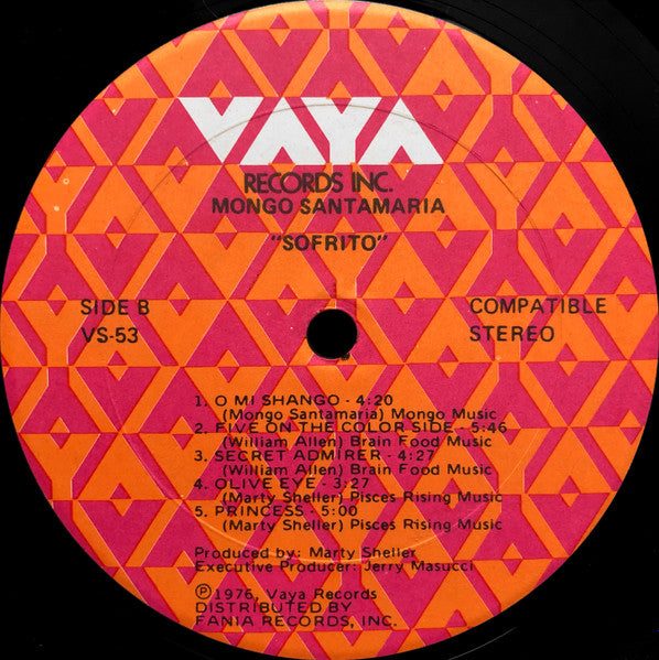 Mongo Santamaria : Sofrito (LP, Album)