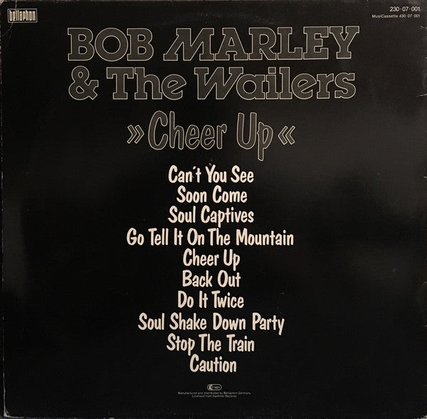 Bob Marley & The Wailers : Cheer Up (LP, Comp, Mono)