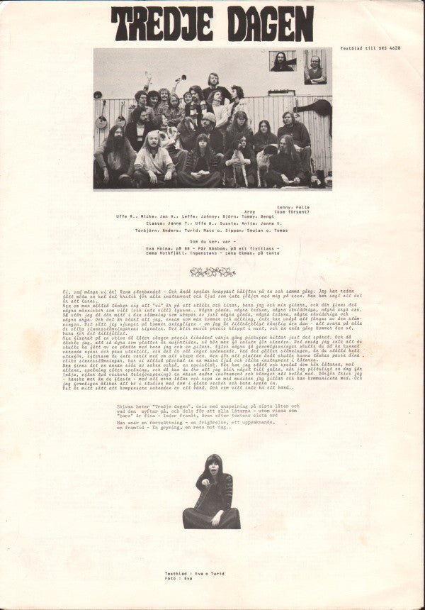 Turid ~ Tredje Dagen (Vinyl) - Djungel & Jazz