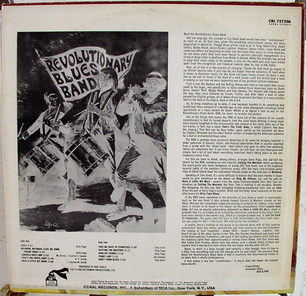 Revolutionary Blues Band ~ Revolutionary Blues Band (Vinyl) - Djungel & Jazz